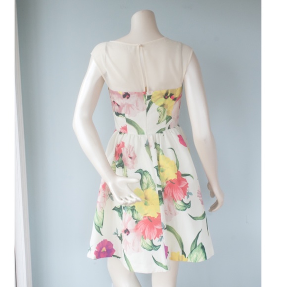Ted Baker London Iberis Floral Fit & Flare Dress - Picture 11 of 16